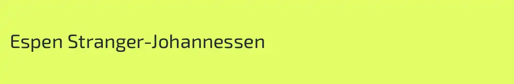 Espen Stranger-Johannessen